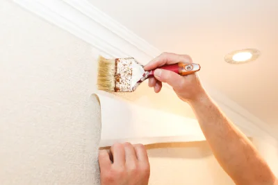 Pose de papier peint à Lasseubetat — revêtements muraux et toiles de verre